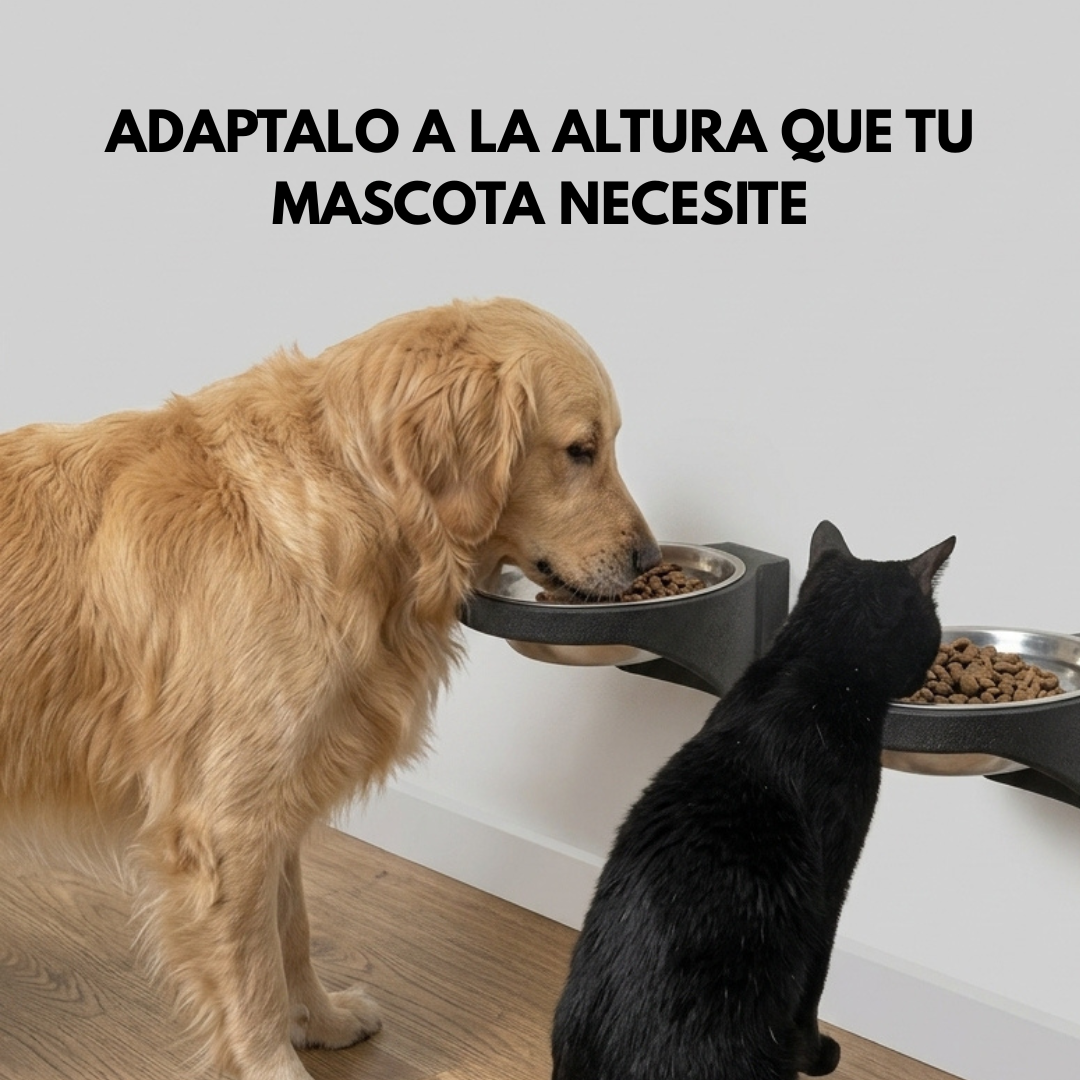Comedero para mascotas ajustable