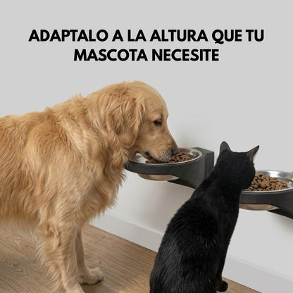 Comedero para mascotas ajustable